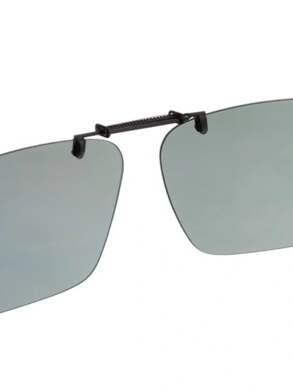 Polar Optics Premium Polarized Flip up DK Gray Square ClipOn Sunglasses 56 Rec N
